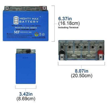 Mighty Max Battery Y50-N18L-A3 GEL Battery Replaces Can-Am Spyder RT Limited SE5 10-13 MAX3941777